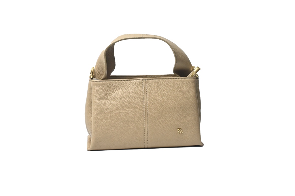 borsa con  manico e tracolla sand