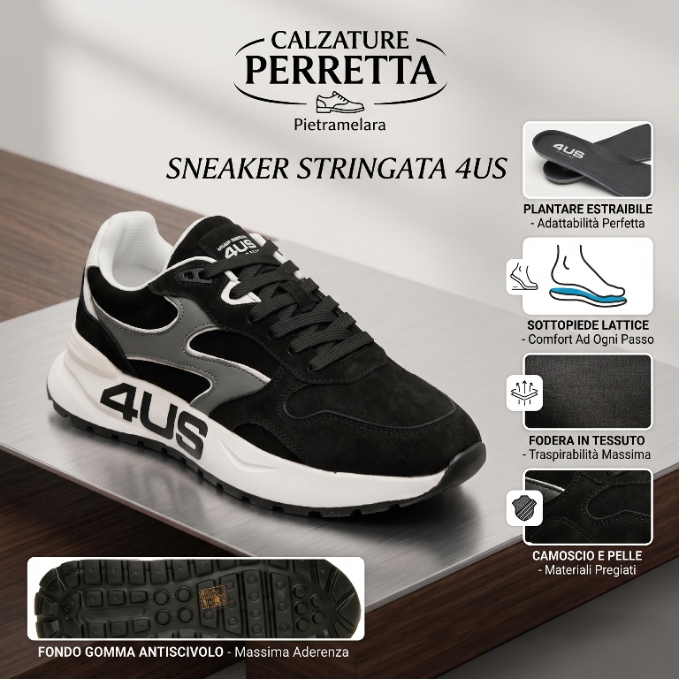 ginnico stringato black