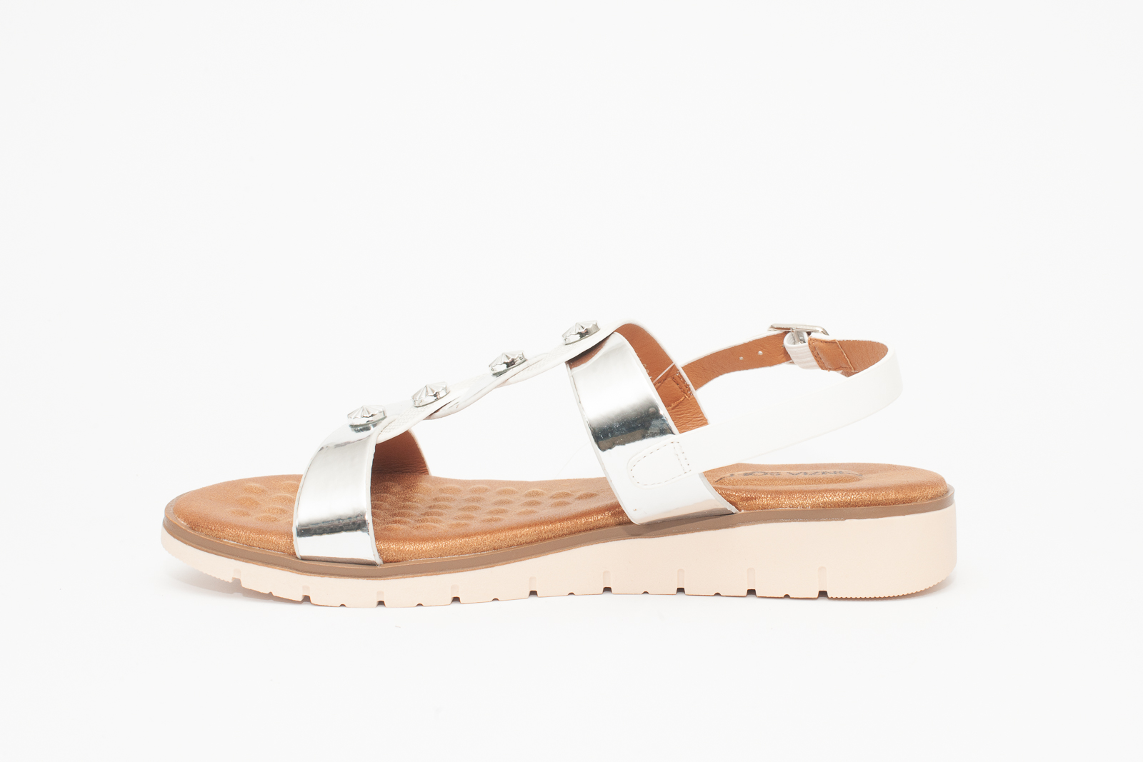 Sandali donna con zeppa 20 e plantare in gel