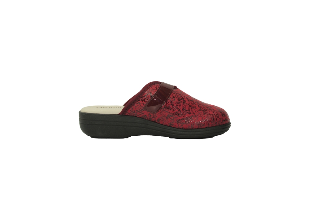 pantofole donna invernali bordeaux